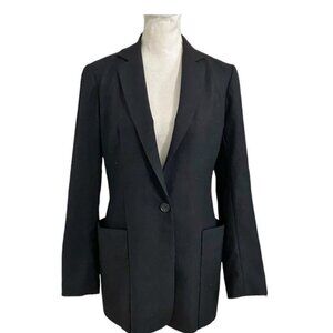 Aritzia Talula Babaton Black Wool Single Breasted Boyfriend Blazer - 4